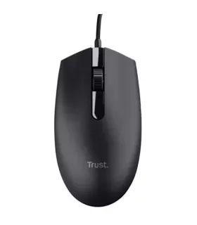 Trust TM101 Eco Raton USB 1200dpi - Fabricado con 50% de Plasticos Reciclados - 3 Botones - Uso Ambidiestro - Cable de 1.60m ..