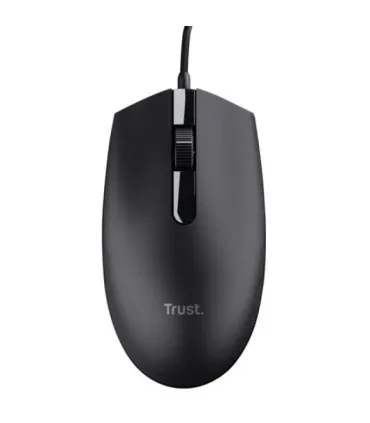 Trust TM101 Eco Raton USB 1200dpi - Fabricado con 50% de Plasticos Reciclados - 3 Botones - Uso Ambidiestro - Cable de 1.60m ..