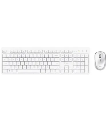 Trust Ody II Pack de Teclado USB Inalambrico, Teclas Multimedia y FN + Raton USB Inalambrico 800-1600DPI 3 Botones - Teclas y Bo