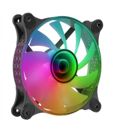 Mars Gaming MF-3D ARGB Ventilador - Efecto Espejo Infinito 3D - Iluminacion ARGB 360° - Compatible con Asus Aura Sync y mas - Co