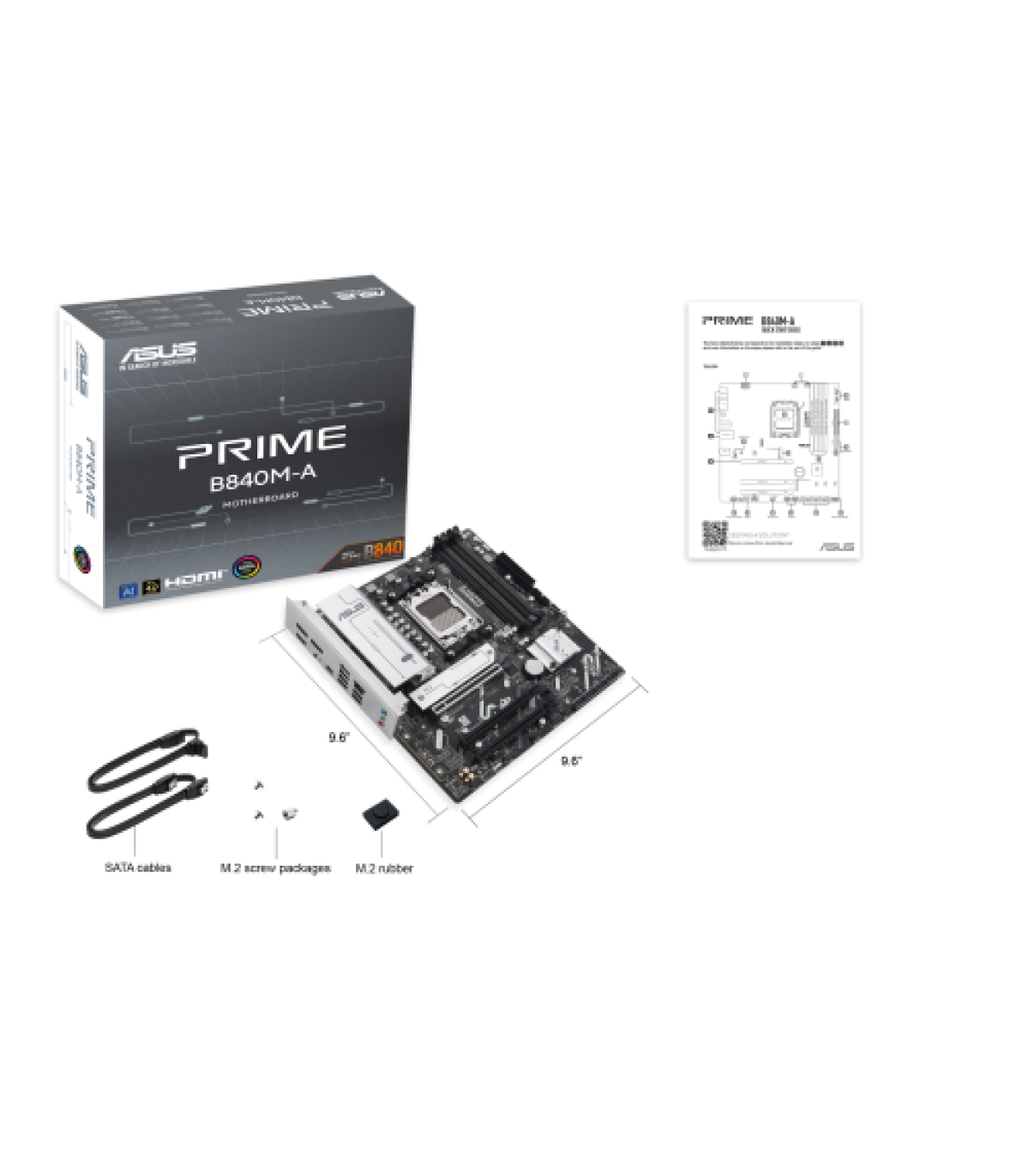 ASUS PRIME B840M-A-CSM Zócalo AM5 micro ATX