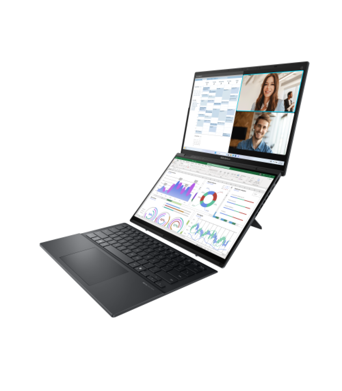 ASUS Zenbook Duo OLED UX8406CA-PZ009W - Ordenador Portátil 14" WQXGA+ 120Hz (Intel Core Ultra 9 285H, 32GB RAM, 2TB SSD, Arc 140