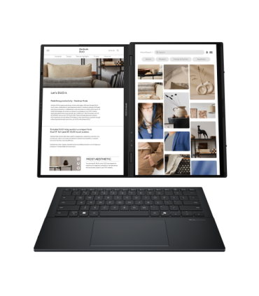 ASUS Zenbook Duo OLED UX8406CA-PZ009W - Ordenador Portátil 14" WQXGA+ 120Hz (Intel Core Ultra 9 285H, 32GB RAM, 2TB SSD, Arc 140