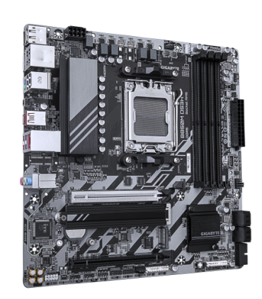 GIGABYTE B850M DS3H Placa Base - Procesadores AMD Ryzen Serie 9000, 16+2+2 fases VRM digitales, hasta 8200MHz DDR5 (OC), 1xPCIe.