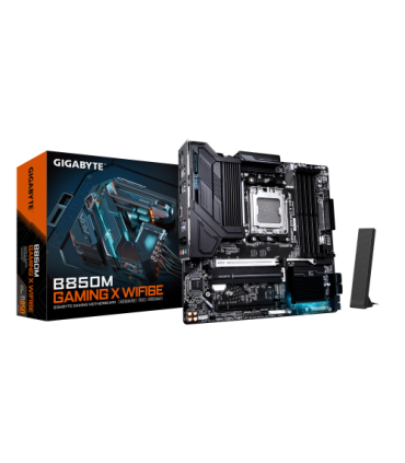GIGABYTE B850M GAMING X WIFI6E Placa Base - Procesadores AMD Ryzen Serie 9000, VRM Digital 10+2+2 fases, hasta 8200MHz DDR5 (OC.