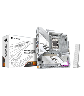 GIGABYTE B850M AORUS ELITE WIFI6E ICE Placa Base - Procesadores AMD Ryzen Serie 9000, 12+2+1 fases VRM digitales, hasta 8200MHz.