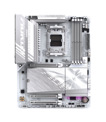 GIGABYTE B850 AORUS ELITE WIFI7 ICE Placa Base - Procesadores AMD Ryzen Serie 9000, VRM digital de 12+2+1 fases, hasta 8200MHz..