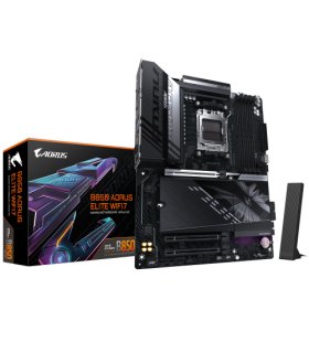 GIGABYTE B850 AORUS ELITE WIFI7 Placa Base - Procesadores AMD Ryzen Serie 9000, VRM digital de 14+2+2 fases, hasta 8200MHz DDR5.