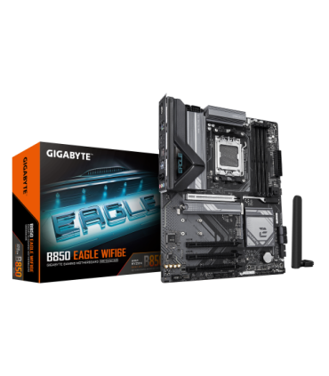 GIGABYTE B850 EAGLE WIFI6E Placa Base - Procesadores AMD Ryzen Serie 9000, VRM digital de 8+2+2 fases, hasta 8200MHz DDR5 (OC..