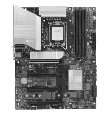 PLACA MSI PRO B860-P WIFI,INTEL,1851,B860,4DDR5,USB 10GBPS,WIFI,ATX