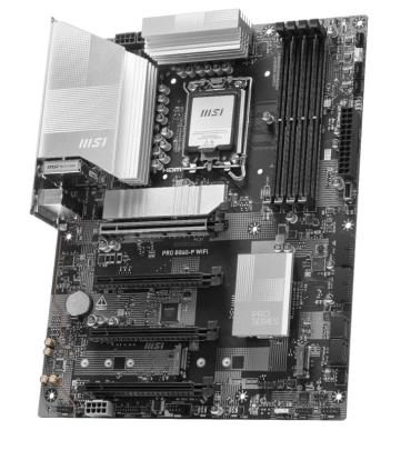 PLACA MSI PRO B860-P WIFI,INTEL,1851,B860,4DDR5,USB 10GBPS,WIFI,ATX