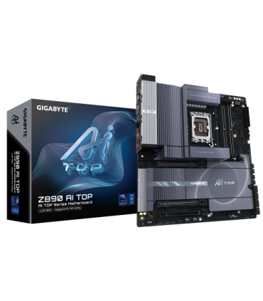 PLACA GIGABYTE Z890 AI TOP,INTEL,1851,Z890,4DDR5,256GB,HDMI+DP+2THUNDERBOLT,8SATA3+4M.2,2LAN10GB+WIFI7+BT5.3,1USB4+12USB3.2,E-AT