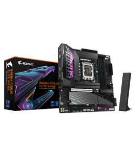 GIGABYTE B860M AORUS ELITE WIFI6E Placa base - CPUs Intel Core Ultra, VRM de 12+1+2+1 fases, hasta 9200MHz DDR5, 1xPCIe 5.0 + 2x