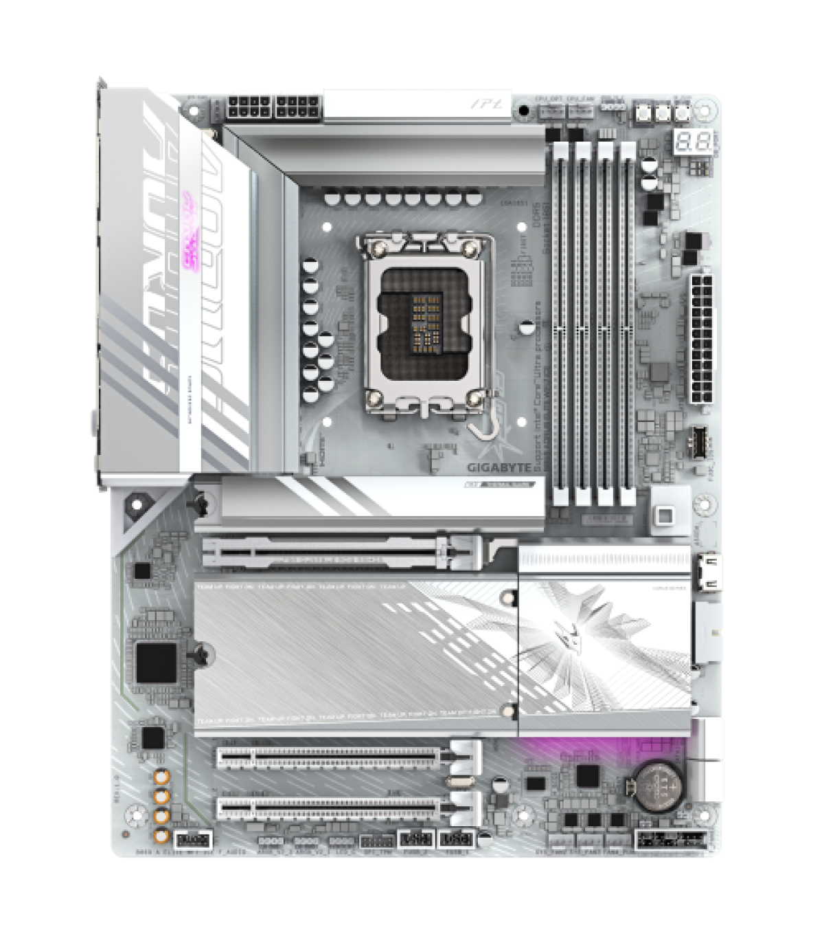 GIGABYTE B860 AORUS ELITE WIFI7 ICE Placa base - CPUs Intel Core Ultra, VRM de 14+1+2+1 fases, hasta 9200MHz DDR5, 1xPCIe 5.0 ..