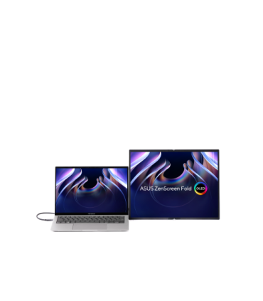 ASUS ZenScreen Fold OLED MQ17QH pantalla para PC 43,9 cm (17.3") 2560 x 1920 Pixeles Quad HD Plata
