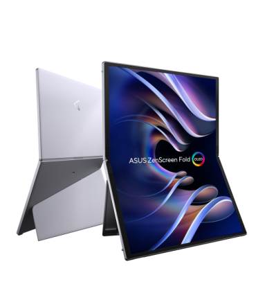 ASUS ZenScreen Fold OLED MQ17QH pantalla para PC 43,9 cm (17.3") 2560 x 1920 Pixeles Quad HD Plata