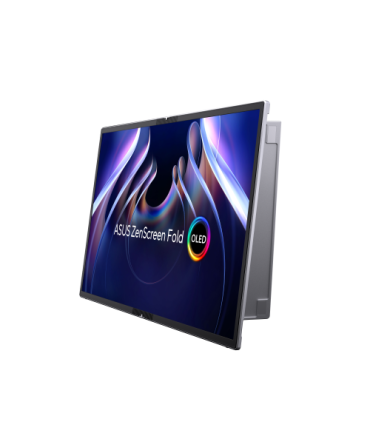 ASUS ZenScreen Fold OLED MQ17QH pantalla para PC 43,9 cm (17.3") 2560 x 1920 Pixeles Quad HD Plata