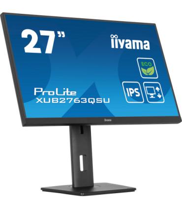 iiyama ProLite XUB2763QSU-B1 pantalla para PC 68,6 cm (27") 2560 x 1440 Pixeles Full HD LED Negro
