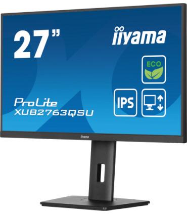 iiyama ProLite XUB2763QSU-B1 pantalla para PC 68,6 cm (27") 2560 x 1440 Pixeles Full HD LED Negro