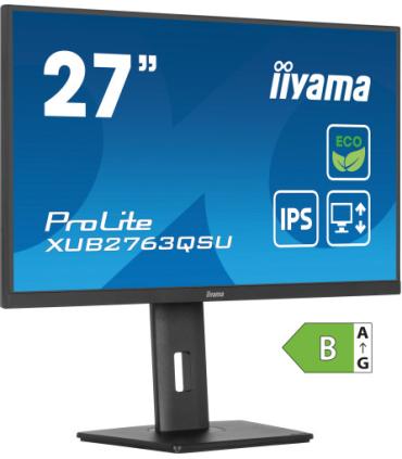 iiyama ProLite XUB2763QSU-B1 pantalla para PC 68,6 cm (27") 2560 x 1440 Pixeles Full HD LED Negro