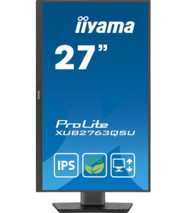 iiyama ProLite XUB2763QSU-B1 pantalla para PC 68,6 cm (27") 2560 x 1440 Pixeles Full HD LED Negro