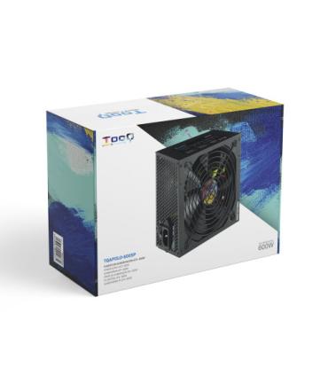 TooQ TQAPOLO-600SP unidad de fuente de alimentación 600 W 20+4 pin ATX ATX Negro