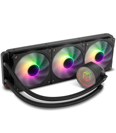 NOX NXHUMMERM360ARGB sistema de refrigeración para ordenador Procesador Sistema de refrigeración líquida todo en uno 12 cm Negro