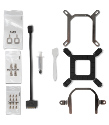 NOX NXHUMMERM360ARGB sistema de refrigeración para ordenador Procesador Sistema de refrigeración líquida todo en uno 12 cm Negro