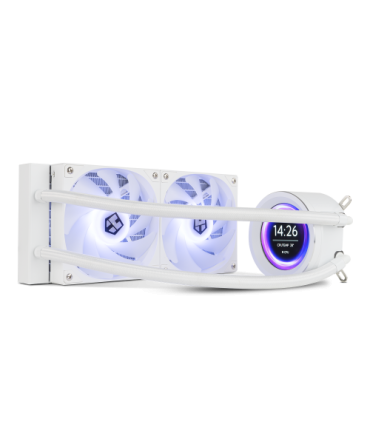 NOX X-240 LCD Procesador Refrigerador de aire 12 cm Blanco 1 pieza(s