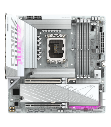 GIGABYTE B860M AORUS ELITE WF6E ICE Placa base - CPUs Intel Core Ultra, VRM de 12+1+2+1 fases, hasta 9200MHz DDR5, 1xPCIe 5.0 ..