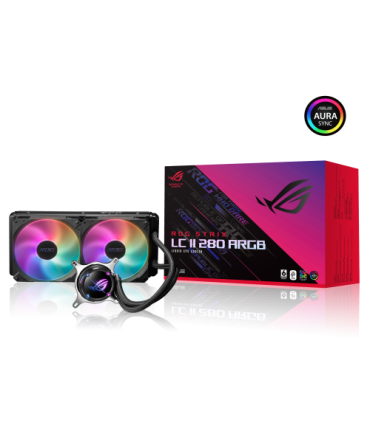 ASUS ROG STRIX LC II 280 ARGB Procesador Sistema de refrigeración líquida todo en uno 14 cm Negro 1 pieza(s