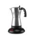 Orbegozo KFE 660 Cafetera Italiana Electrica Comparte Diversion con 6 Tazas de Cafe Caliente en Minutos Potencia 480W - Apagado.