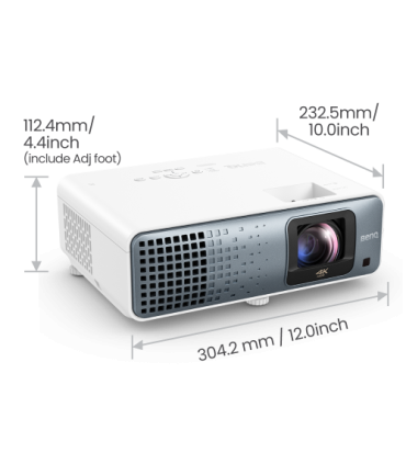 BenQ TK710STi videoproyector Proyector de alcance estándar 3200 lúmenes ANSI DLP UHD 4K (3840x2160) 3D Negro, Blanco