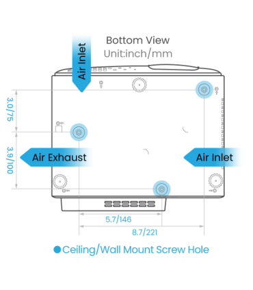 BenQ TK710STi videoproyector Proyector de alcance estándar 3200 lúmenes ANSI DLP UHD 4K (3840x2160) 3D Negro, Blanco
