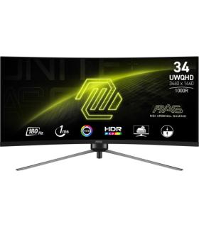 MSI MAG 345CQR pantalla para PC 86,4 cm (34") 3440 x 1440 Pixeles UltraWide Dual Quad HD Negro