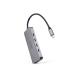 Nanocable Hub USB-C 3.2 con 4x Puertos USB-C 3.2 + 1 Puerto USB-C PD 100W - Velocidad de Transferencia de hasta 10Gbps - Cable..