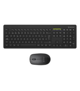 Unykach MK212 Pro Slim Wireless Pack de Teclado Inalambrico Slim 108 Teclas de Membrana + Raton Inalambrico 1600dpi, 3 Botones..