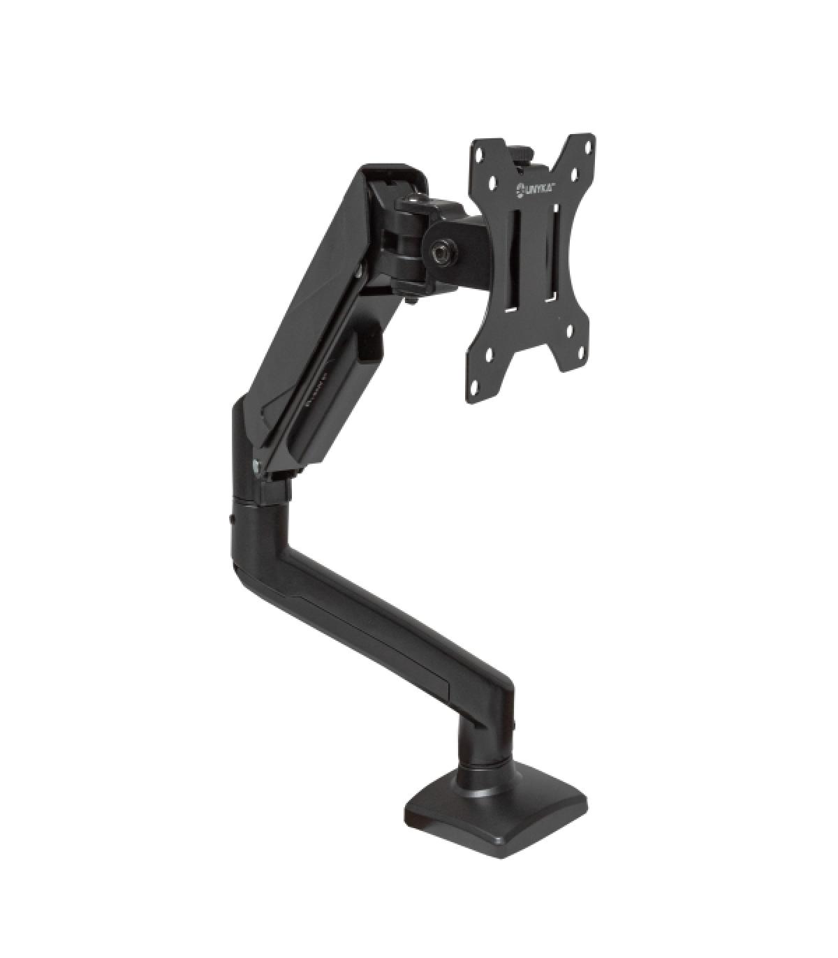 Unykach UK1478 Soporte de Mesa con Brazo Articulado para Monitor de 13"-32" - Giratorio, Resorte de Gas - Gestion de Cables - Pe