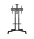 Unykach Soporte de Suelo con Ruedas para Pantallas 32"-75" - Bloqueo de Ruedas - Dos Bandejas - Peso Max 45Kg - VESA 600X400mm..