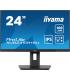 MONITOR IIYAMA 24” PANEL IPS CON USB , HUB 100HZ Y AJUSTABLE EN ALTURA