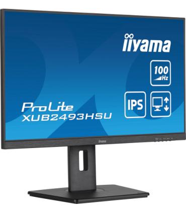 MONITOR IIYAMA 24” PANEL IPS CON USB , HUB 100HZ Y AJUSTABLE EN ALTURA