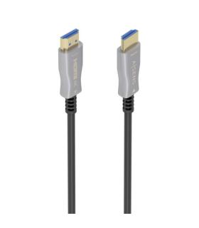 Aisens Cable HDMI V2.0 AOC Premium Alta Velocidad con Ethernet - Conectores Tipo a Macho - Fibra Optica y Cobre - Blindaje en Or
