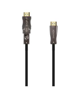 Aisens Cable Hdmi V2.1 AOC Desmontable Ultra Alta Velocidad / Hec 8K@60Hz 4K@120Hz 4:4:4 48Gbps - A/M-D/A/ - 40M - Color Negro