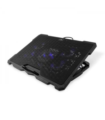 Coolbox NCP17-V5 Base de Refrigeracion para Portatil hasta 17.3" - 5 Ventiladores - 4 Posiciones de Inclinacion - Iluminacion LE