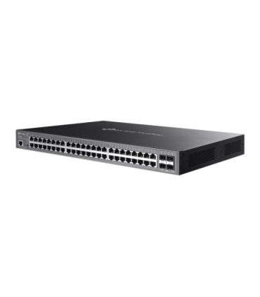 TP-Link Omada SG3452XMPP switch Gestionado L2+ Gigabit Ethernet (10/100/1000) Energía sobre Ethernet (PoE) 1U Negro