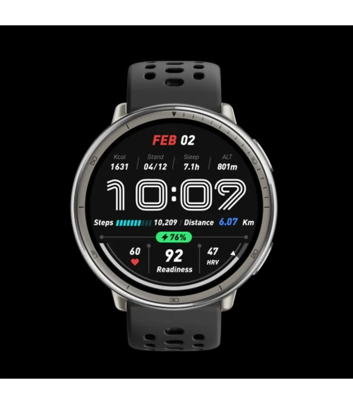 AMAZFIT ACTIVE 2 BLACK SPORT SILICONE