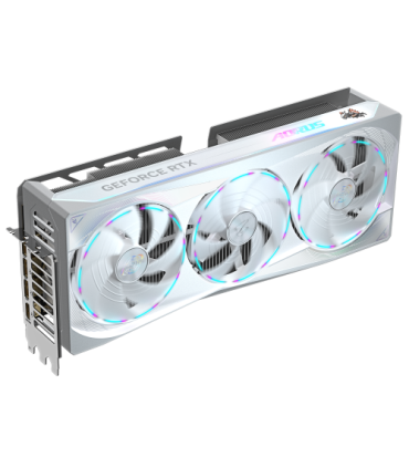 GIGABYTE AORUS GeForce RTX 5080 MASTER ICE 16G Tarjeta Gráfica - 16GB GDDR7, 256 bits, PCI-E 5.0, 2805MHz Core Clock, 3 x DP 2.1