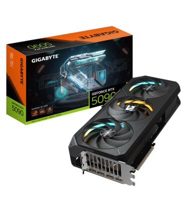 GIGABYTE GeForce RTX 5090 GAMING OC 32G Tarjeta Gráfica - 32GB GDDR7, 512 bits, PCI-E 5.0, 2550MHz Core Clock, 3 x DP 2.1a, 1 x.