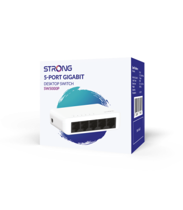Strong SW5000P switch Gigabit Ethernet (10/100/1000) Blanco