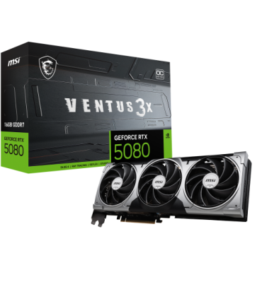MSI VENTUS GeForce RTX5080 16G 3X OC NVIDIA GeForce RTX 5080 16 GB GDDR7
